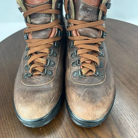 Asolo AFX 520 Boots Women's 7.5 Brown Leather Gore-Tex Lace Up Hiking Shoes