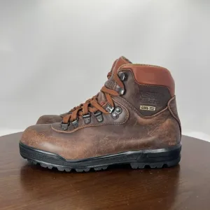 Asolo AFX 520 Boots Women's 7.5 Brown Leather Gore-Tex Lace Up Hiking Shoes
