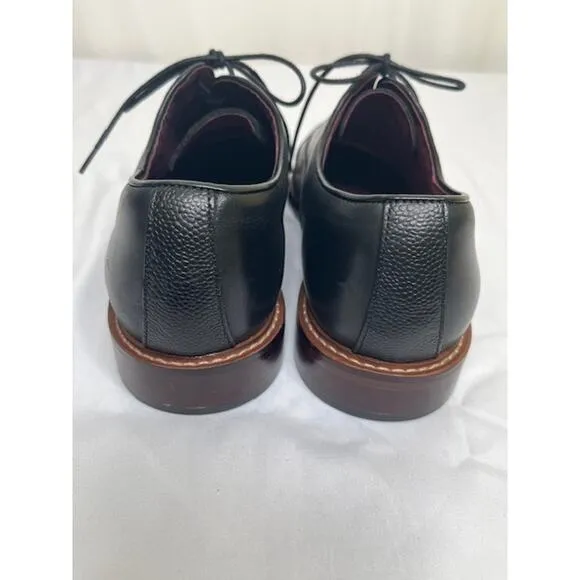 Aston Grey Collection Kindu black leather dress shoes men's size 9.5