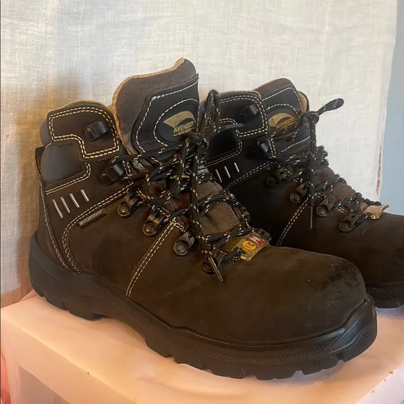 Avenger Black -brown Work Boots women’s size 7 wide