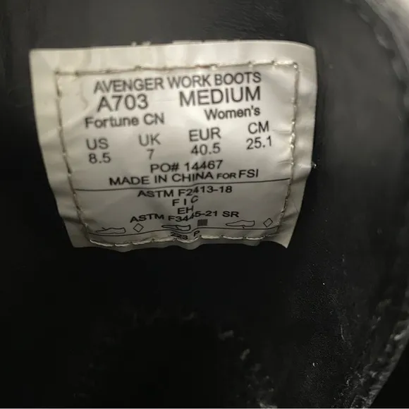 Avenger Fortune Carbon Fiber Safety Toe Work Boots