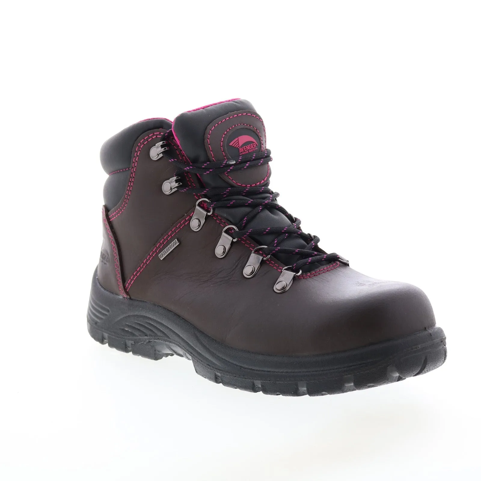 Avenger Framer Steel Toe Electric Hazard WP 6" A7125 Womens Brown Wide Boots