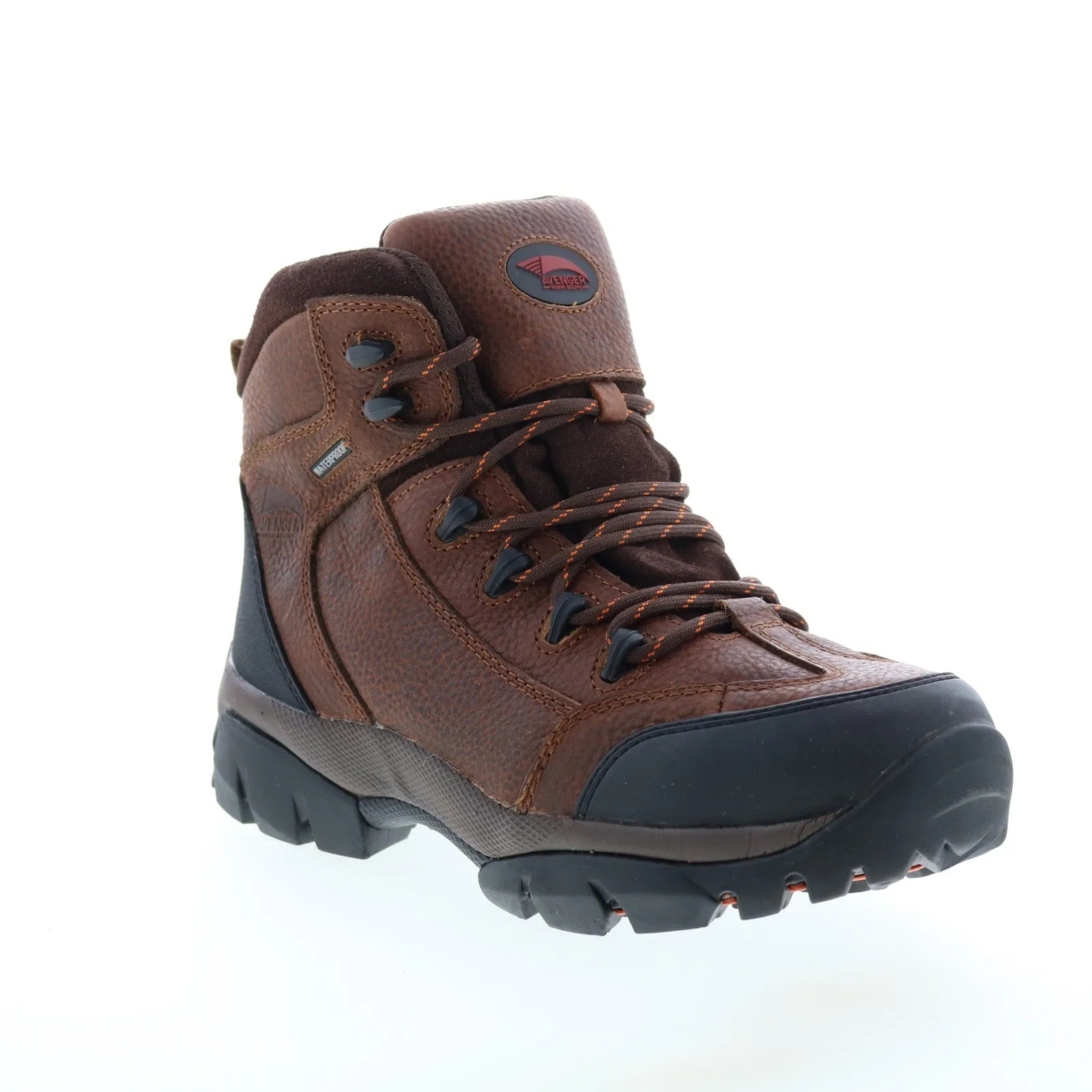 Avenger Soft Toe Electric Hazard WP 6" A7644 Mens Brown Wide Work Boots