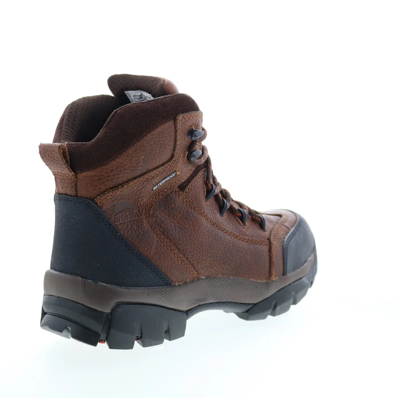 Avenger Soft Toe Electric Hazard WP 6" A7644 Mens Brown Wide Work Boots