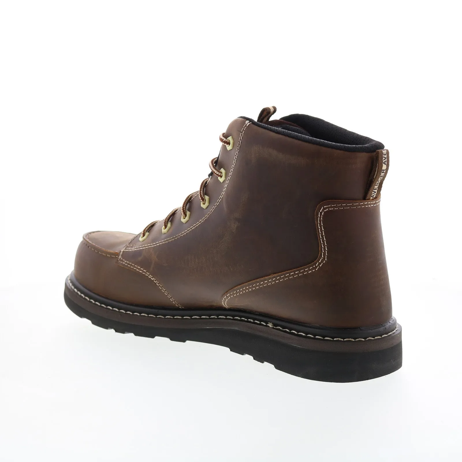 Avenger Wedge Carbon Toe Electric Hazard WP 6" Mens Brown Wide Work Boots