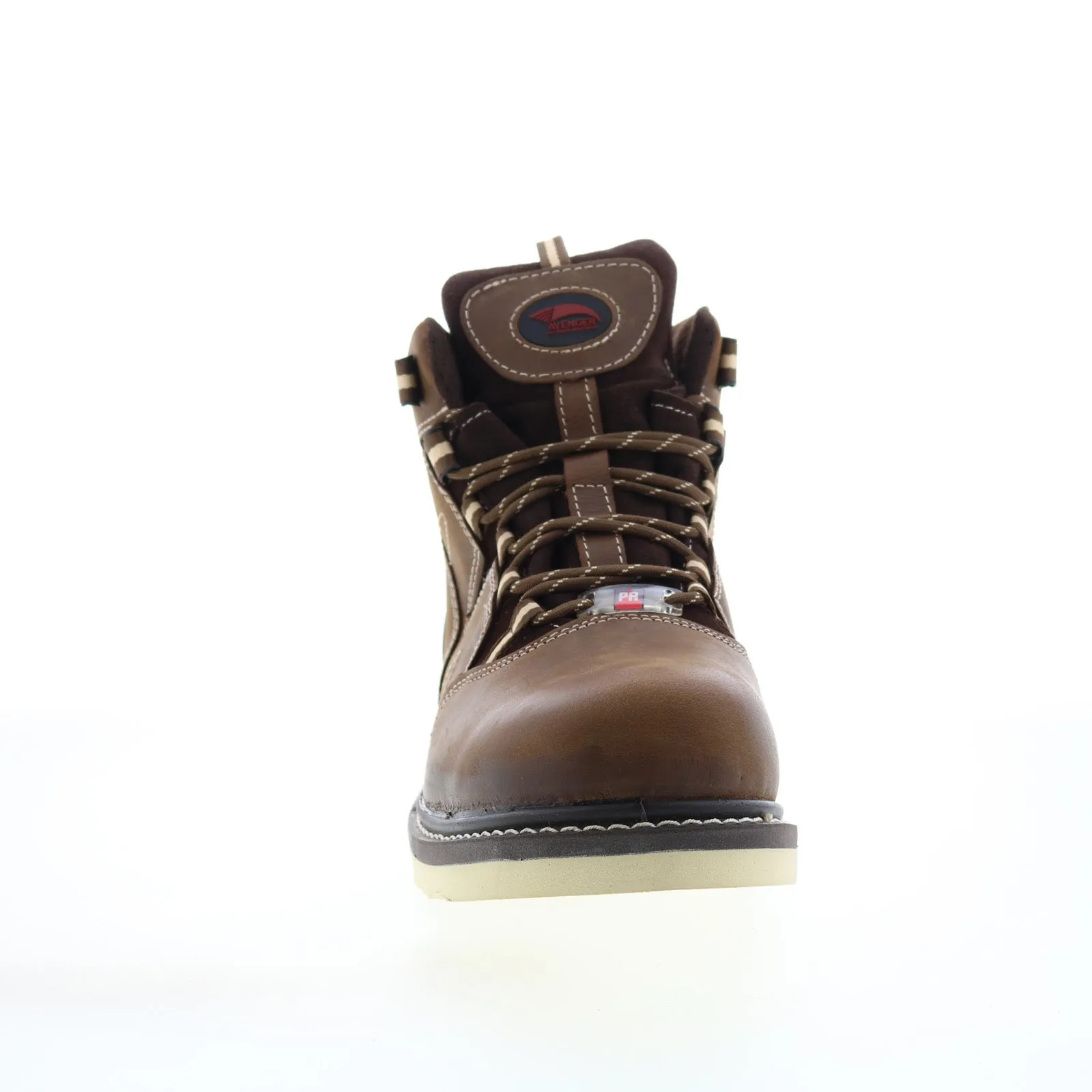 Avenger Wedge Soft Toe Electric Hazard PR WP 6" Mens Brown Wide Work Boots