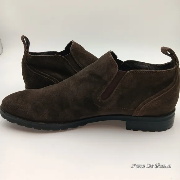 BACCO BUCCI Studio &quot;Meredith&quot; Dark Brown Suede Ankle Boots Size 13Mens MSRP $189