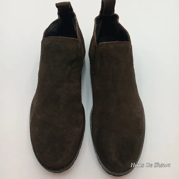 BACCO BUCCI Studio &quot;Meredith&quot; Dark Brown Suede Ankle Boots Size 13Mens MSRP $189