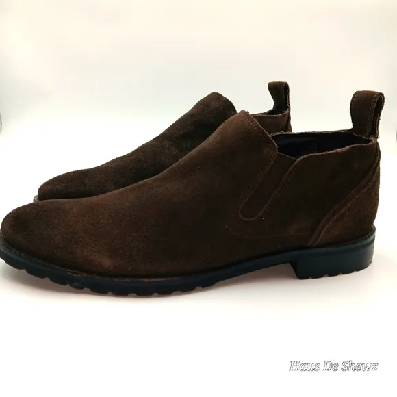 BACCO BUCCI Studio &quot;Meredith&quot; Dark Brown Suede Ankle Boots Size 13Mens MSRP $189