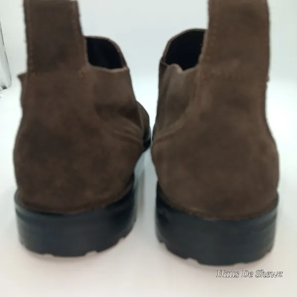 BACCO BUCCI Studio &quot;Meredith&quot; Dark Brown Suede Ankle Boots Size 13Mens MSRP $189