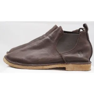 Baffin Relax Crepe sole Chelsea Ankle Bootie M005 Brown Leather Size 12