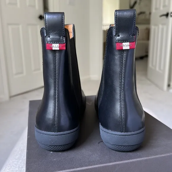 Bally Ananya Black Leather Ankle Boots