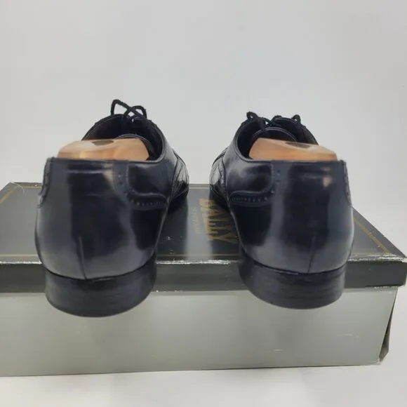 BALLY OF SWITZERLAND Wing Townsend Oxford Dress Shoes Sz 8D Parawet Hand Crafted