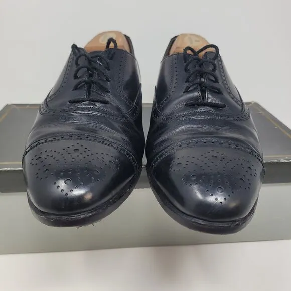 BALLY OF SWITZERLAND Wing Townsend Oxford Dress Shoes Sz 8D Parawet Hand Crafted