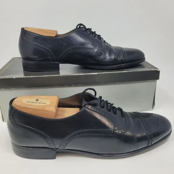 BALLY OF SWITZERLAND Wing Townsend Oxford Dress Shoes Sz 8D Parawet Hand Crafted