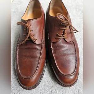 Bally Vintage Mens Brown Leather Dunmore Shoes Size 10.5D