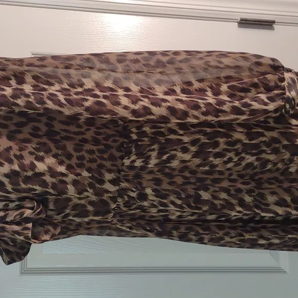 Banana Republic Animal Print Chiffon Dress NWT