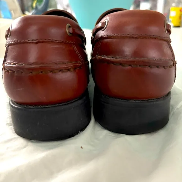 Bass Leather Loafers Livingston 10 M Excellent Condition Brown Tassle Shoes