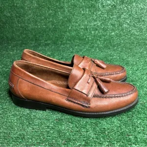 Bass Luddock Loafers Brown Leather Tassel Shoes Mens Size 11 D
