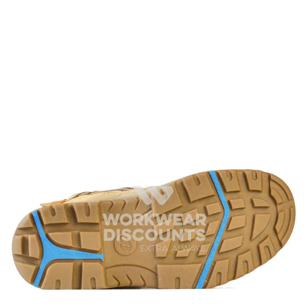 Bata Dakota Ladies Zip Side Steel Cap Boots Wheat