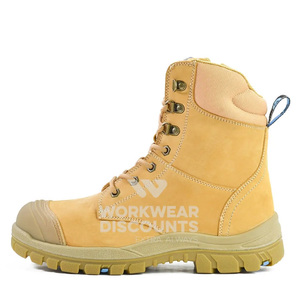 Bata Defender Zip Side Steel Cap Boots Wheat