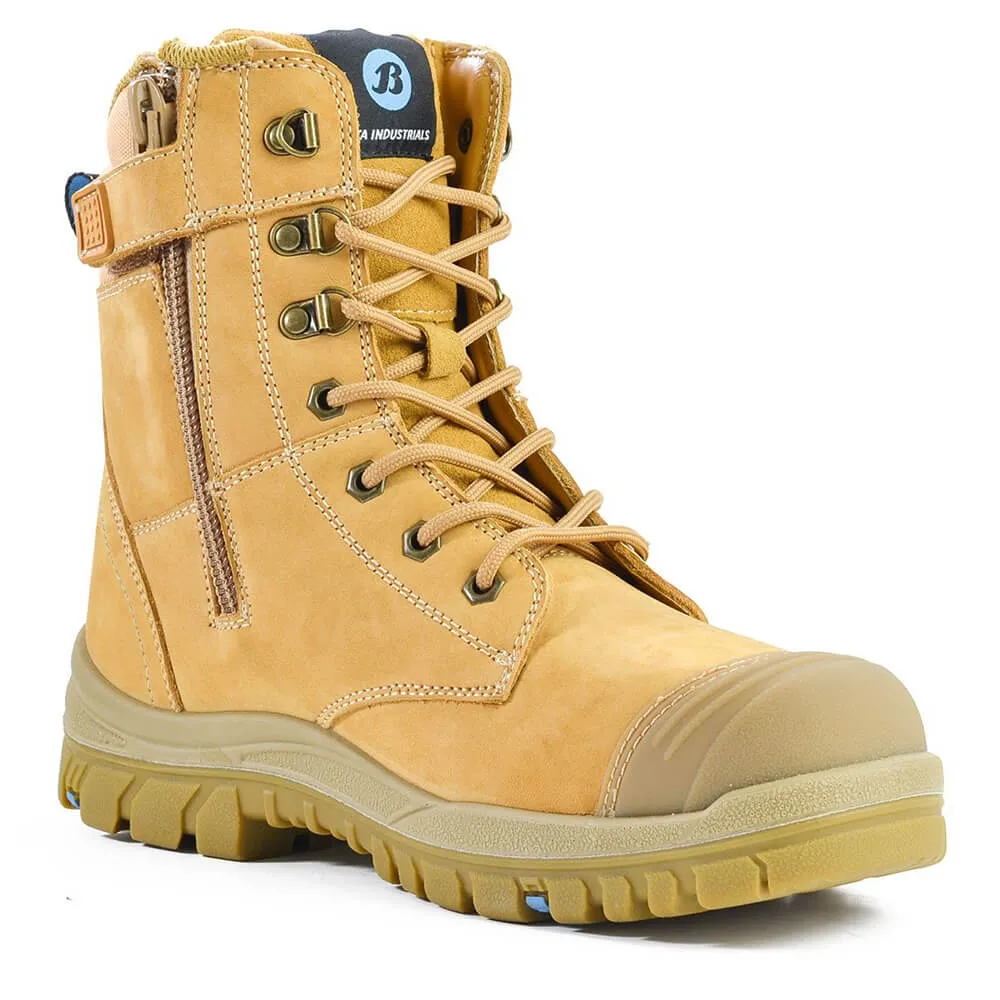 Bata Defender Zip Side Steel Cap Boots Wheat