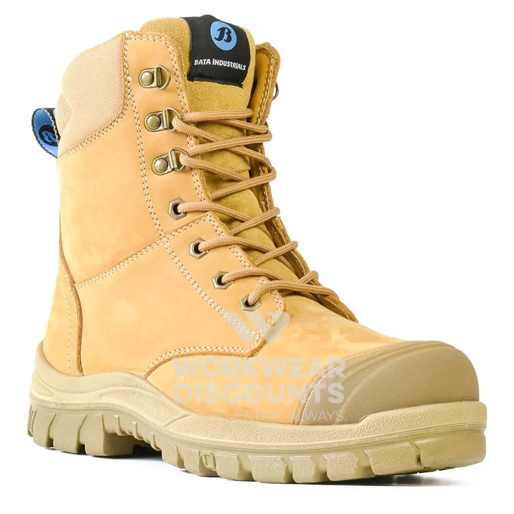 Bata Defender Zip Side Steel Cap Boots Wheat