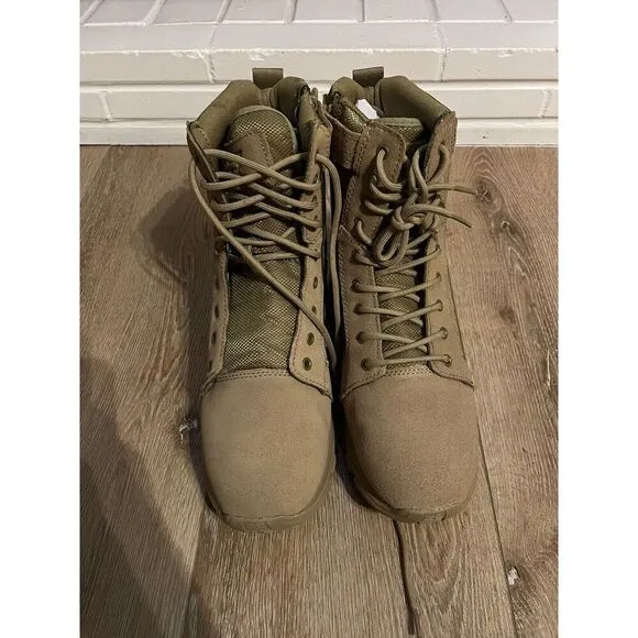 Bates E06511 Men's Fuse Tall Side Zip Coyote Uniform Tactical Boots Shoes sz 11