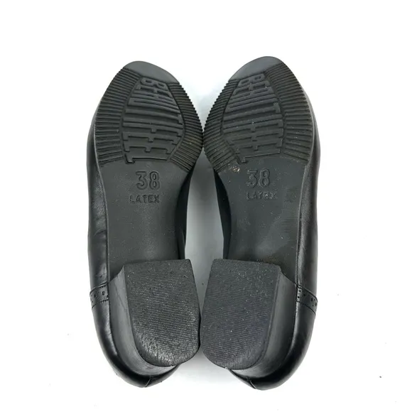 Beautifeel Shoes 38 Black Leather Suede Three Button Slip On Comfort Womens 7.5