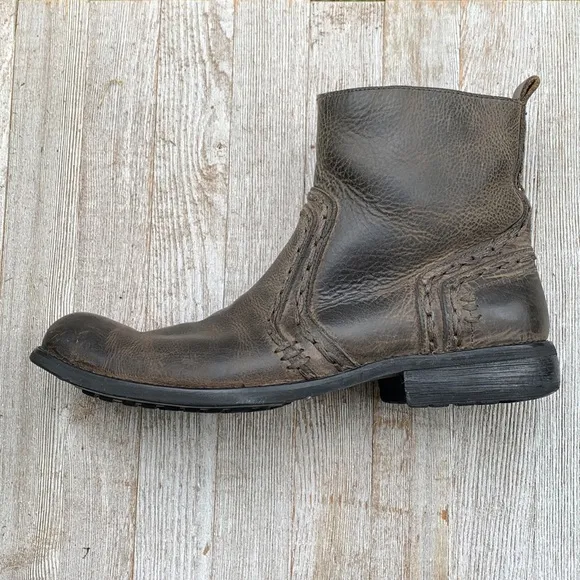 Bed Stu boot brown chain stitch