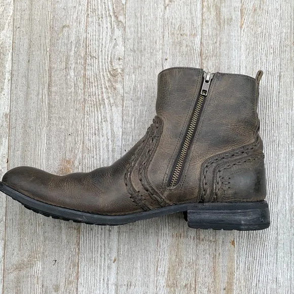 Bed Stu boot brown chain stitch