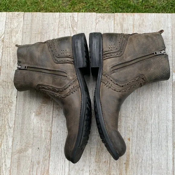 Bed Stu boot brown chain stitch
