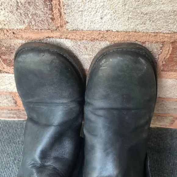 Bed Stu Boots Handmade Distress Ankle Leather Side Zipper Rugged Bohemian 8.5