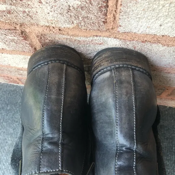 Bed Stu Boots Handmade Distress Ankle Leather Side Zipper Rugged Bohemian 8.5