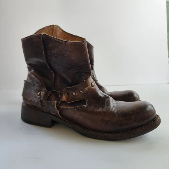Bed Stu Brown Leather Cobbler Boots