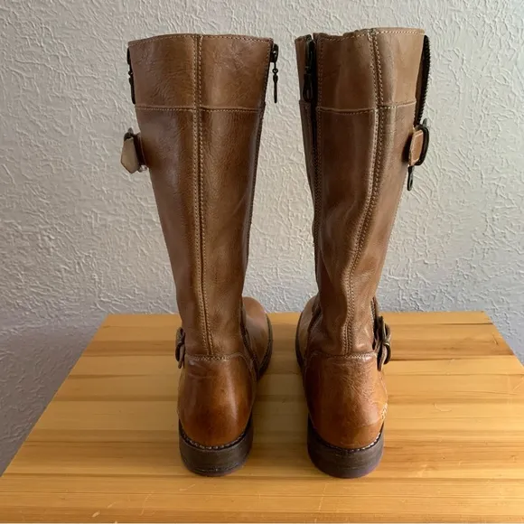 BED STU Gogo Lug Boots Tan Rustic Size 6