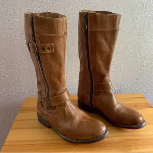 BED STU Gogo Lug Boots Tan Rustic Size 6