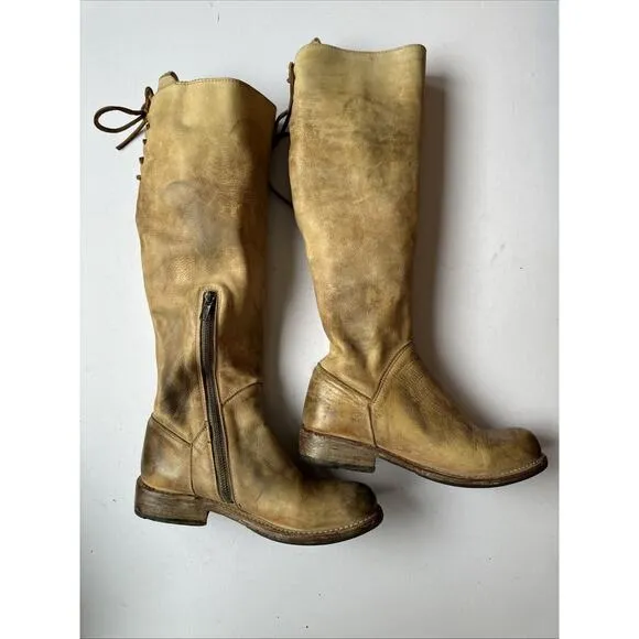 Bed Stu Leather Knee-high Riding Boots Size 6.5