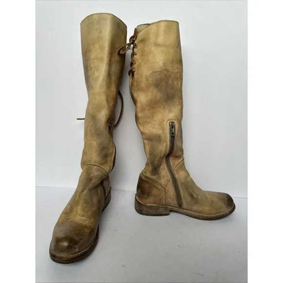 Bed Stu Leather Knee-high Riding Boots Size 6.5