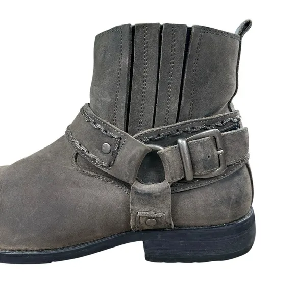 Bed Stu Men's 11 Innovator Leather Harness Biker Western Rugged Boots Distressed