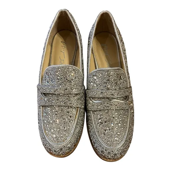 BETSEY JOHNSON Elegant Silver Loafers