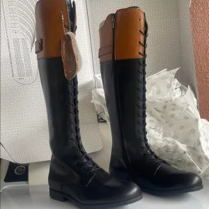 Birkenstock Longfred black leather boots nwt 36