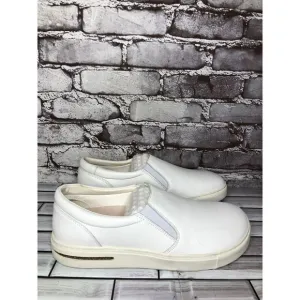 Birkenstock White Leather Oswego Slip On Loafers Shoes Women Sz 42EU/11M US