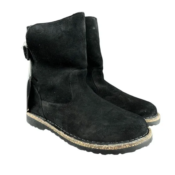 Birkenstock Women's Upsalla Shearling Black Boots Size 37 EU 6 US