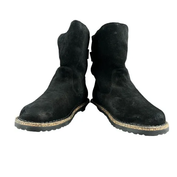 Birkenstock Women's Upsalla Shearling Black Boots Size 37 EU 6 US