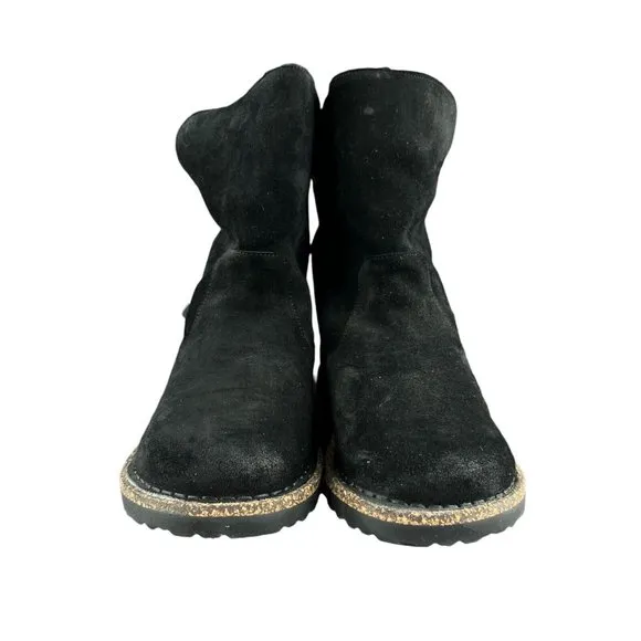 Birkenstock Women's Upsalla Shearling Black Boots Size 37 EU 6 US