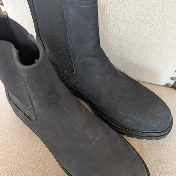 Black Chelsea Brooklyn Lug Boots