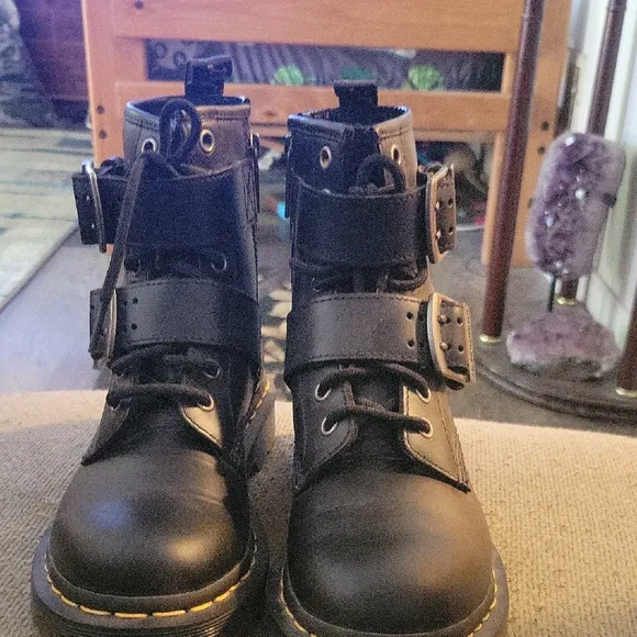 Black Leather Boots. Not Kids