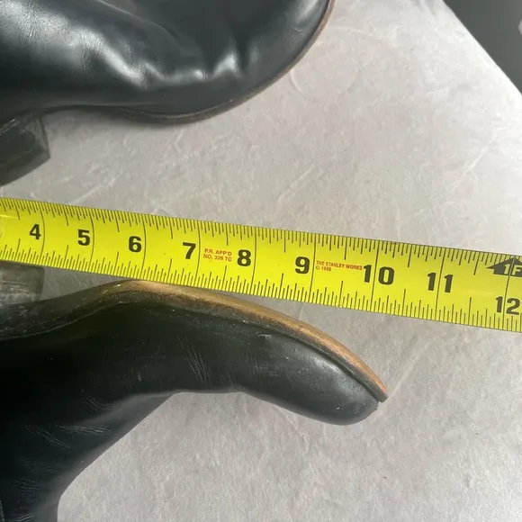 Black Leather Women's Boots, ridding well made boots