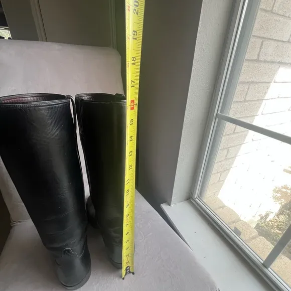Black Leather Women's Boots, ridding well made boots